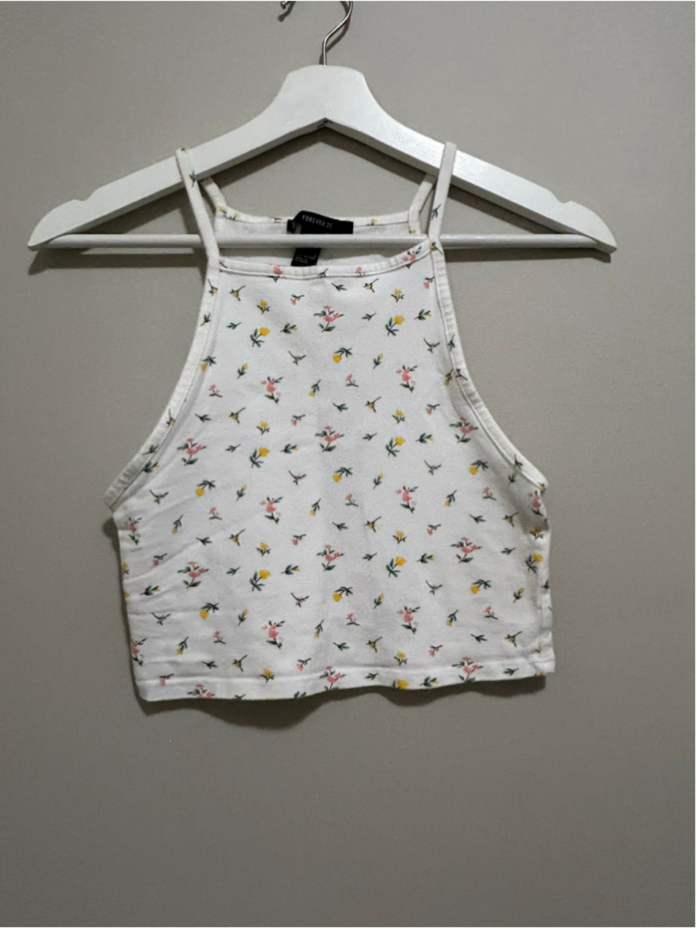 🔥 Floral Crop Top Feminine Floral Top Size M